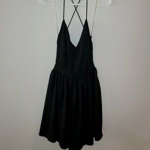 Lulus,Black, backless dress, size large
